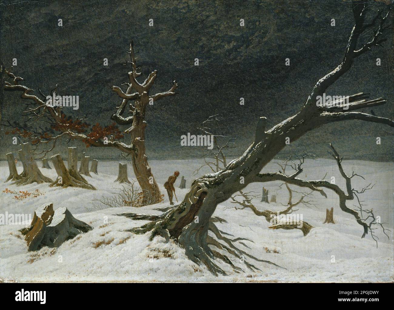 Winter landscape 1811 by Caspar David Friedrich Stock Photo - Alamy