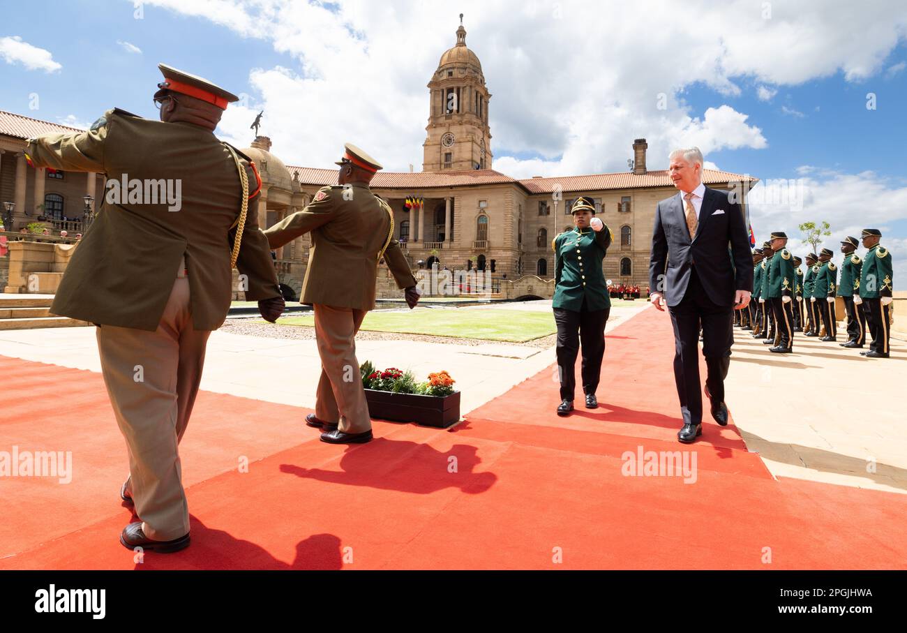 Pretoria, South Africa. 23rd Mar, 2023. King Philippe Filip of