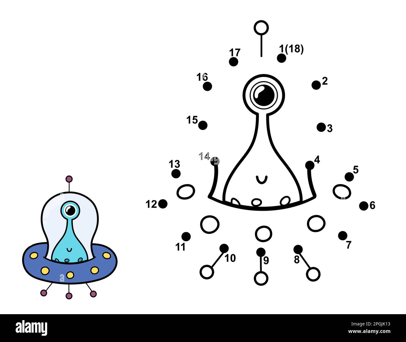 Cartoon Airplane Coloring And Dot To Dot Game Stock I vrogue.co