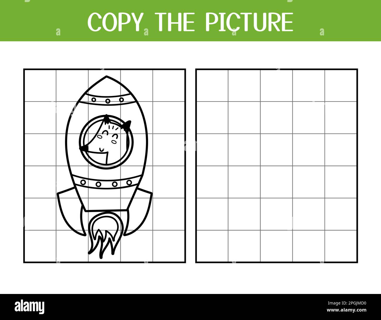 Kids paint draw space Stock Vector Images - Alamy