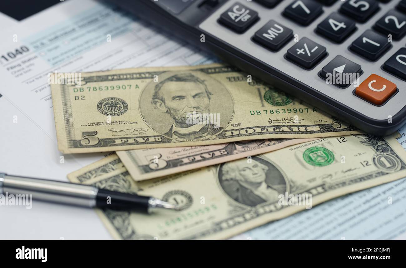 Tax season concept. Tax planning and consulting service business. Pen