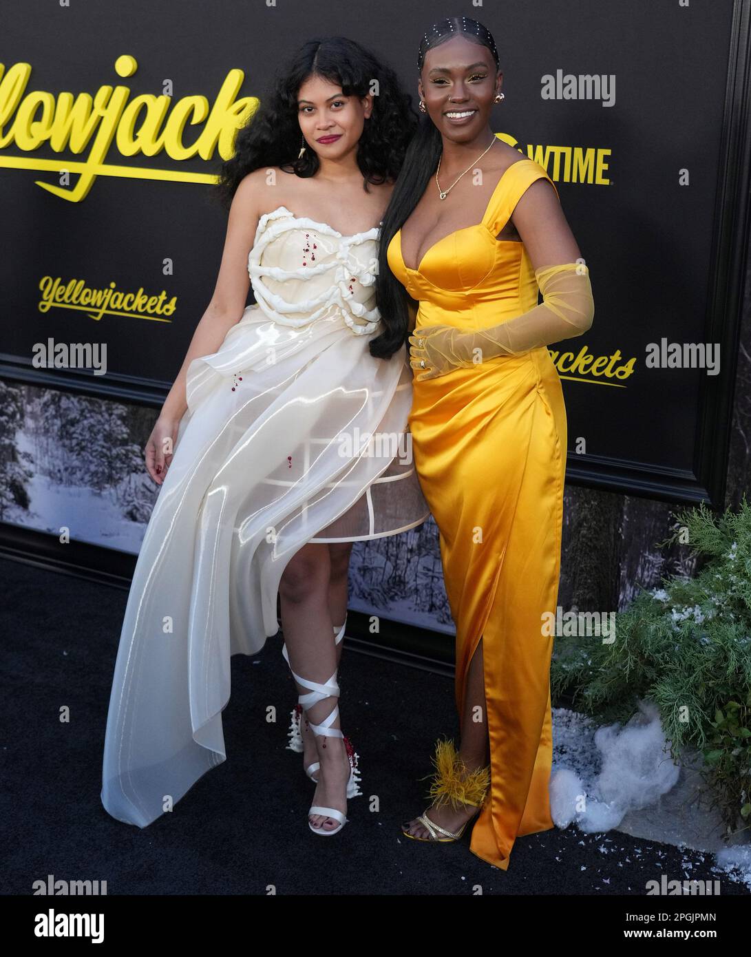 (L-R) Nuha Jes Izman and Nia Sondaya at the Showtime's YELLOWJACKETS ...