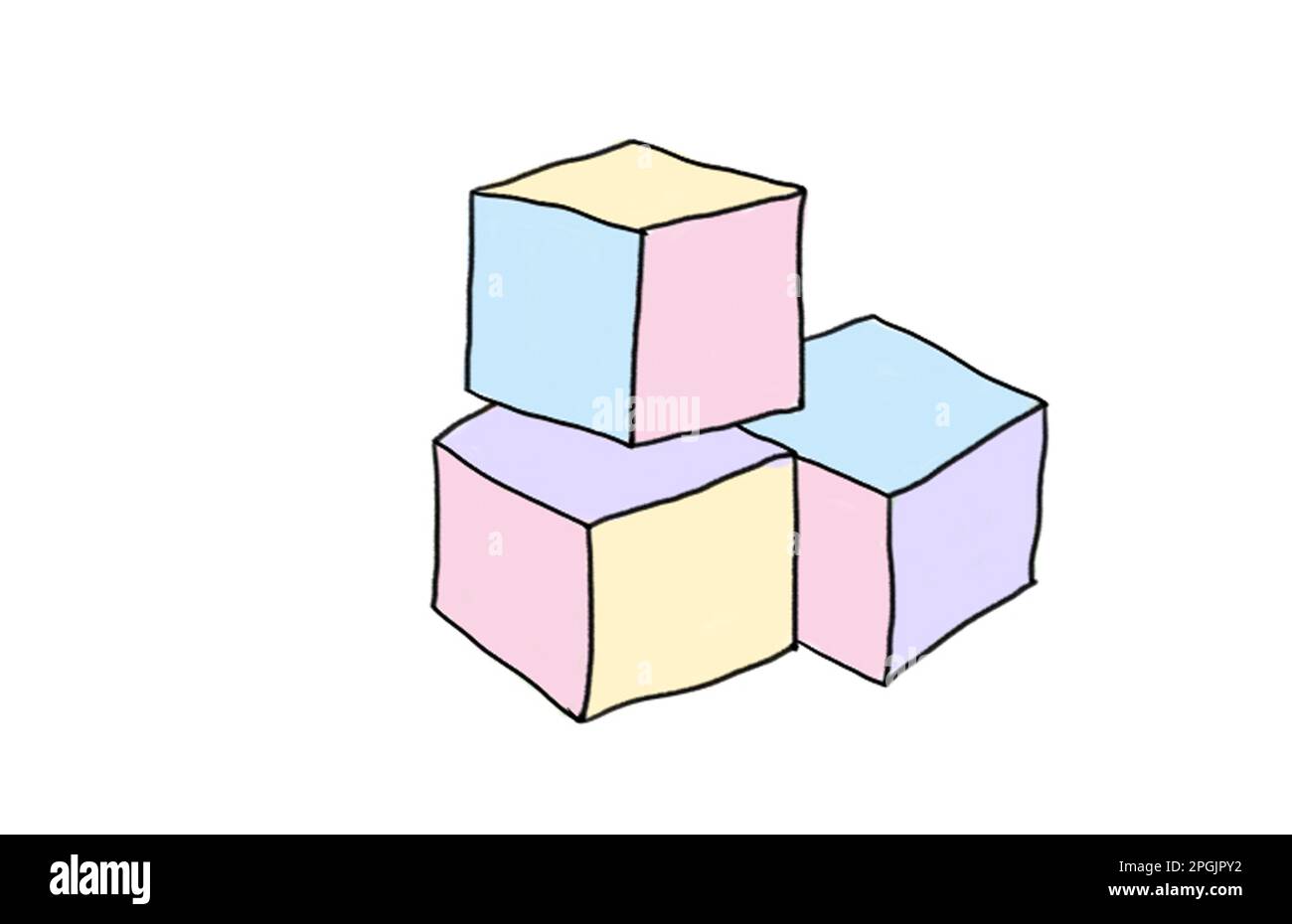 Illustration of building blocks Stock Photo Alamy