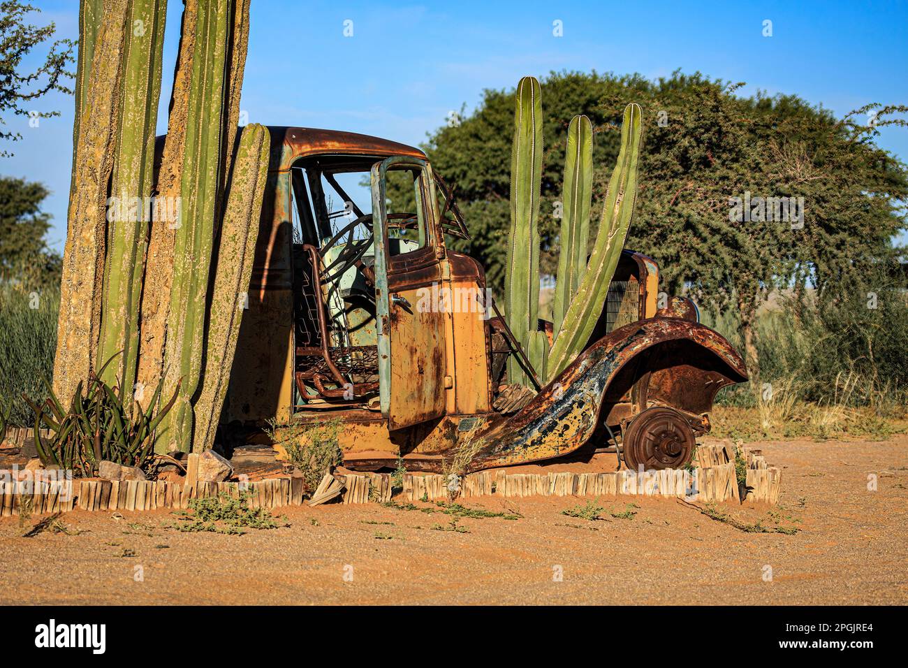 The old car of Solitaire in Namibia Stock Photo - Alamy
