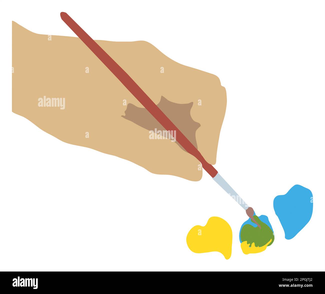 Hand illustration hi-res stock photography and images - Alamy