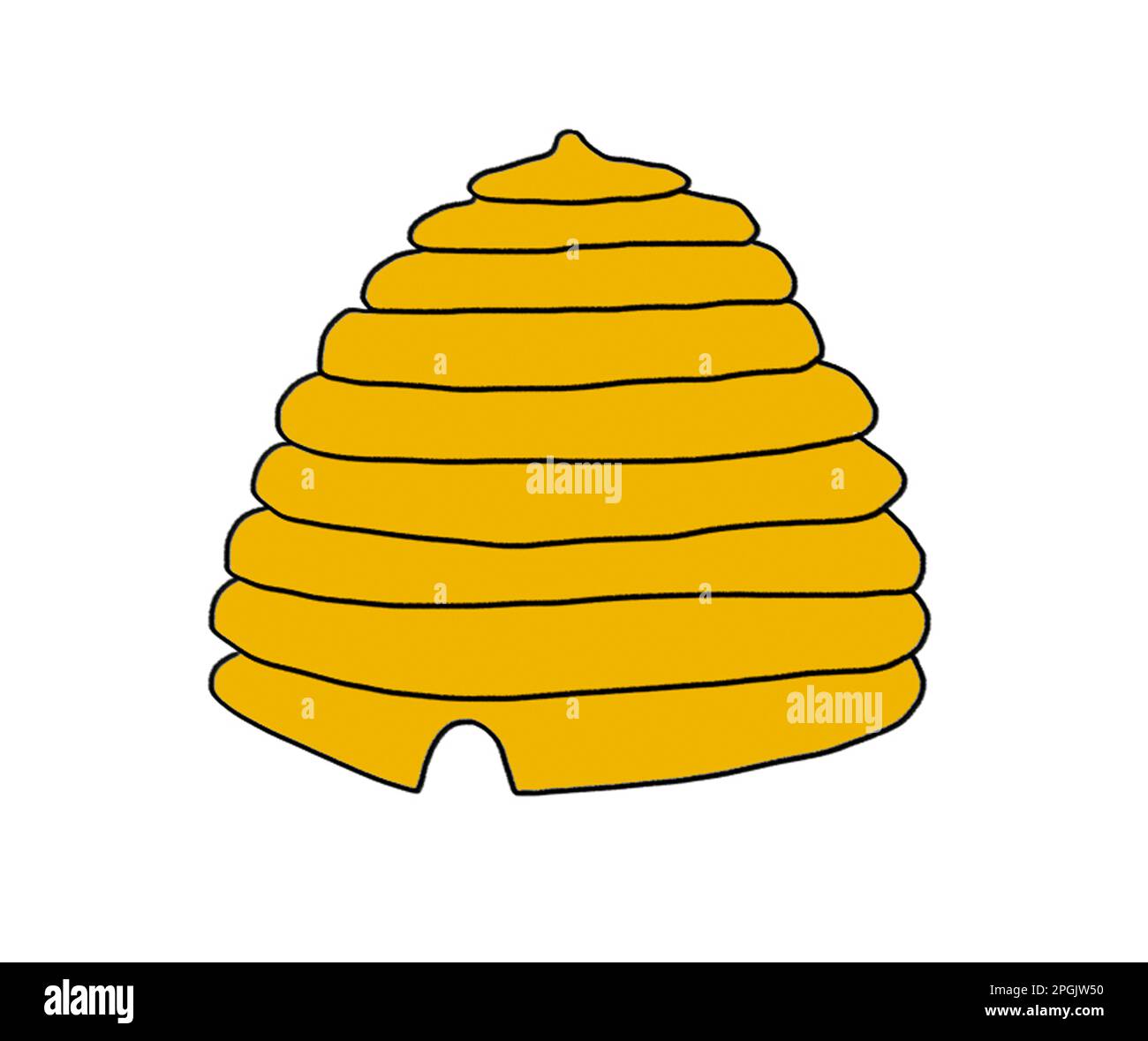 Illustration of a beehive Stock Photo