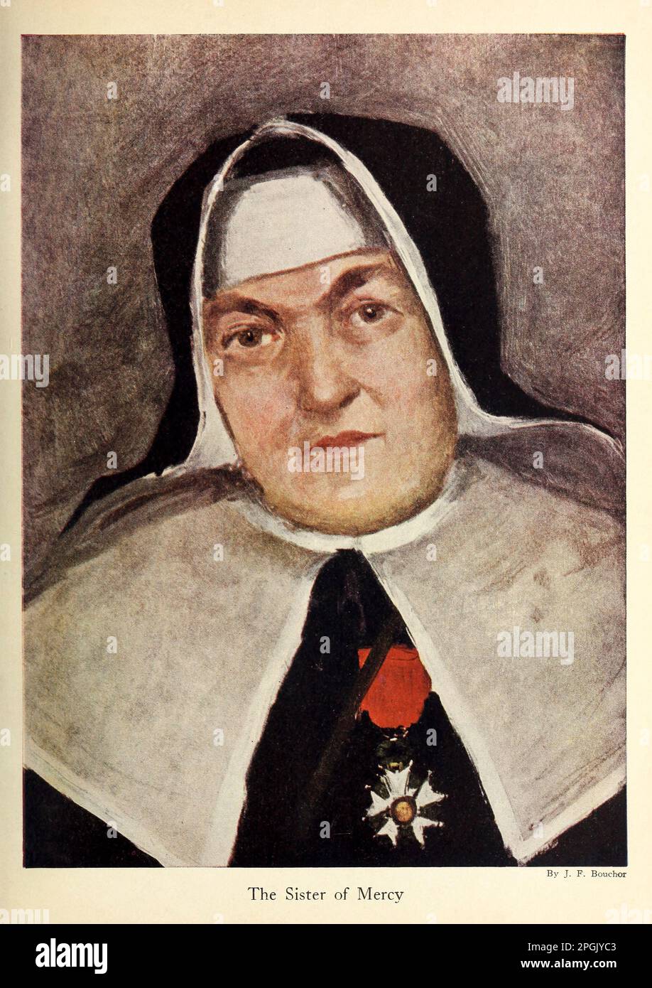 The Sister of Mercy from the book ' Deeds of heroism and bravery : the book of heroes and personal daring ' by Elwyn Alfred Barron and Rupert Hughes,  Publication Date 1920 Publisher New York : Harper & Brothers Publishers Stock Photo