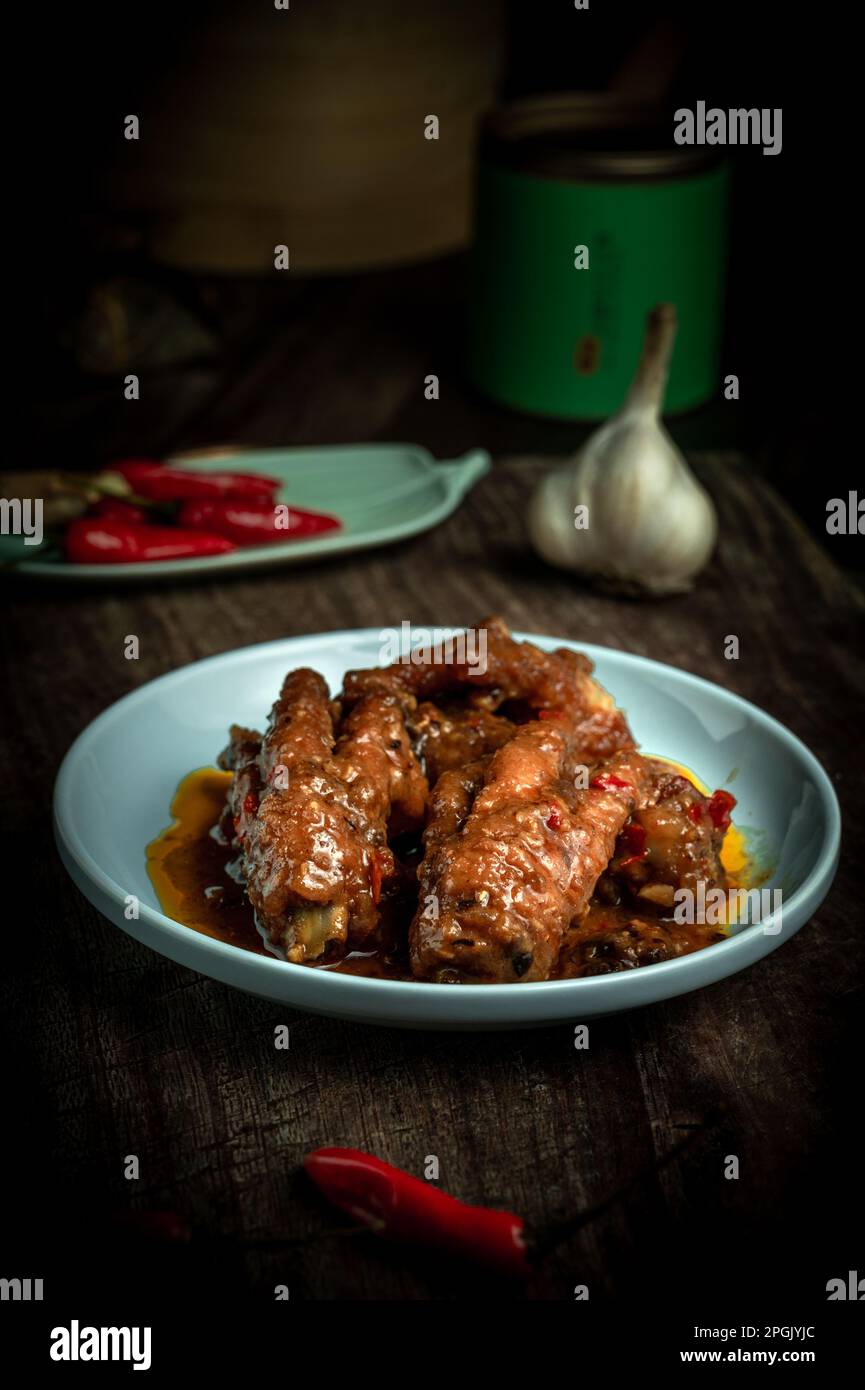 Hong Kong traditional dim sum is a very diverse and delicious delicacy, which is very common in Taiwan Stock Photo