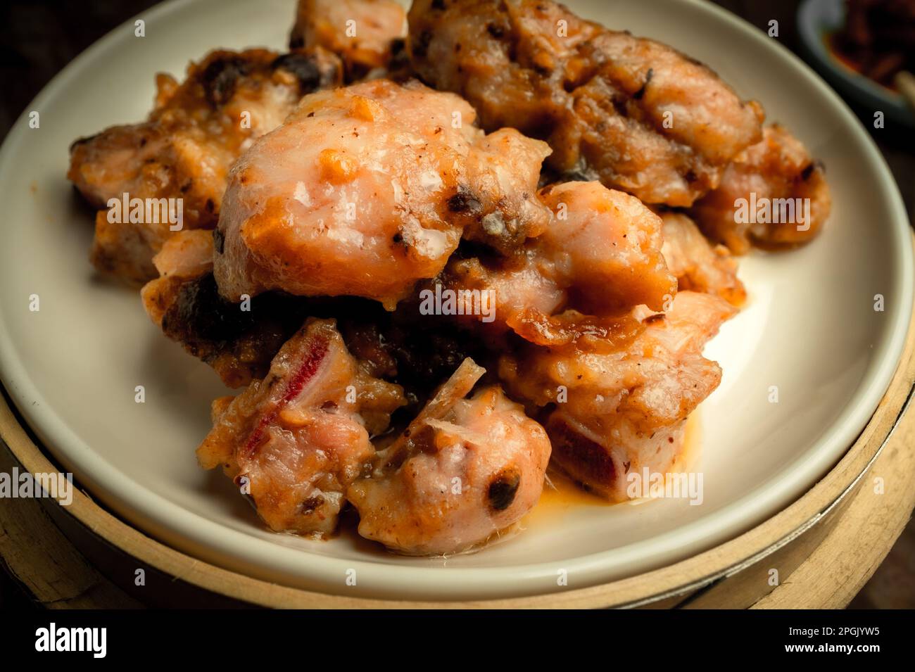 Hong Kong traditional dim sum is a very diverse and delicious delicacy, which is very common in Taiwan Stock Photo