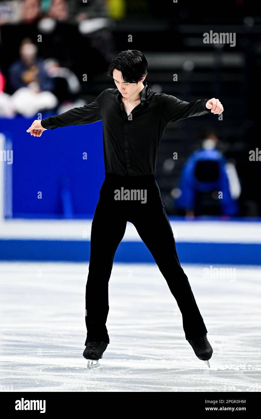 Saitama, Japan. 23rd Mar, 2023. Sota YAMAMOTO (JPN), during Men Short Program, at the ISU World Figure Skating Championships 2023, at Saitama Super Arena, on March 23, 2023 in Saitama, Japan. Credit: Raniero Corbelletti/AFLO/Alamy Live News Stock Photo