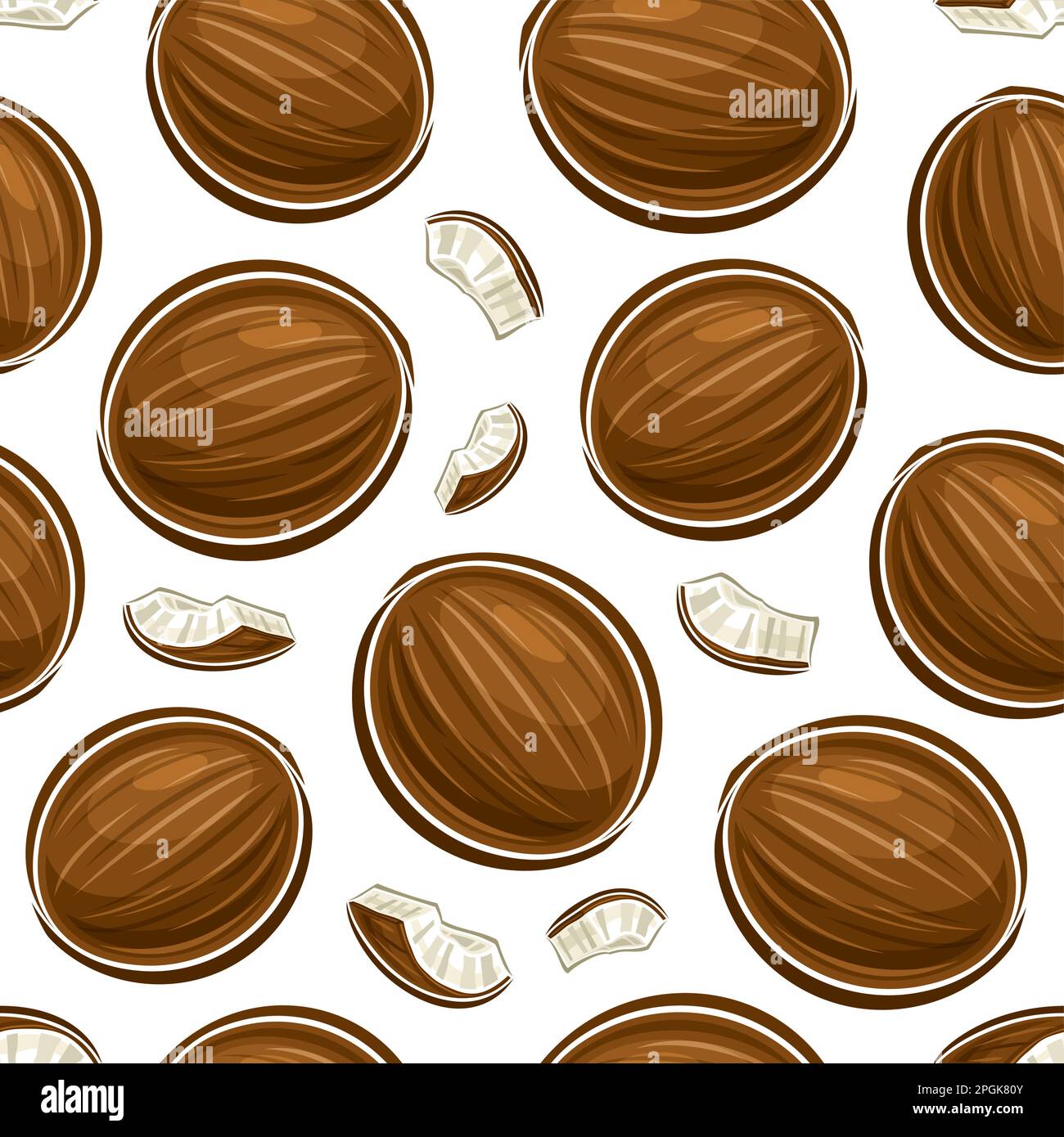 The flesh of the nut Stock Vector Images - Alamy