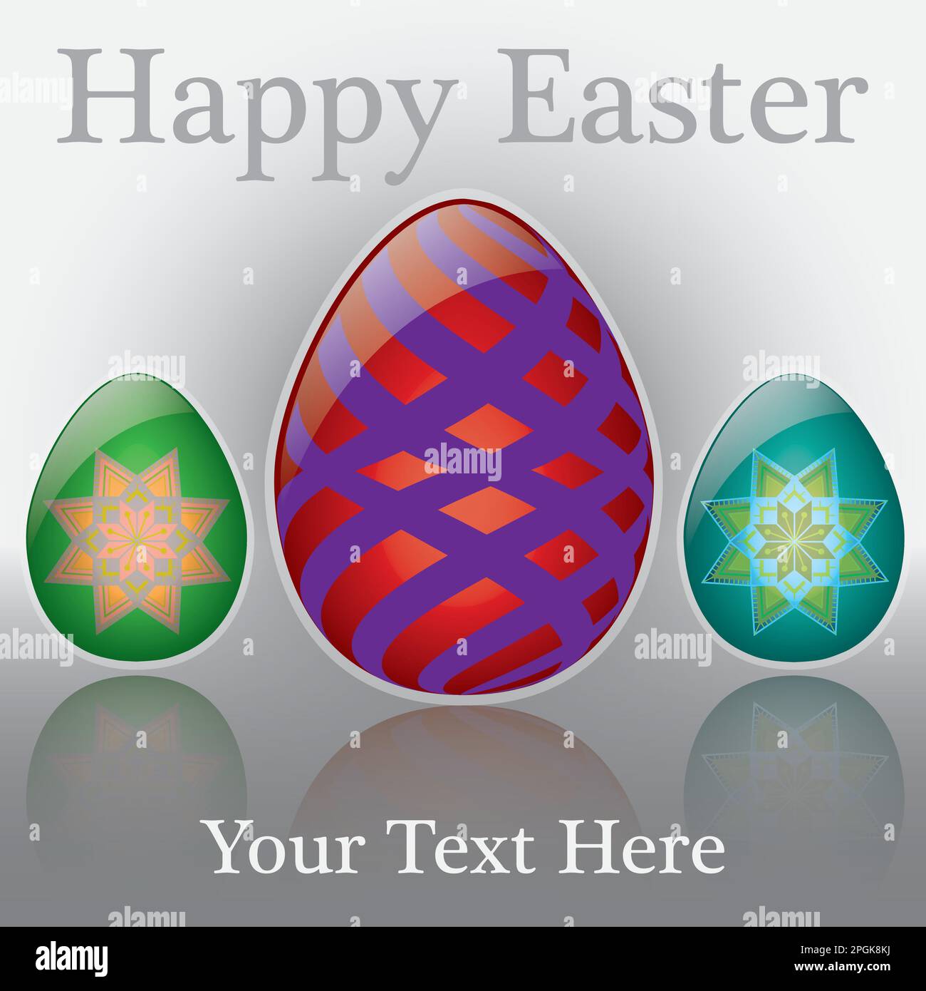 Easter Background or Card Template Stock Vector