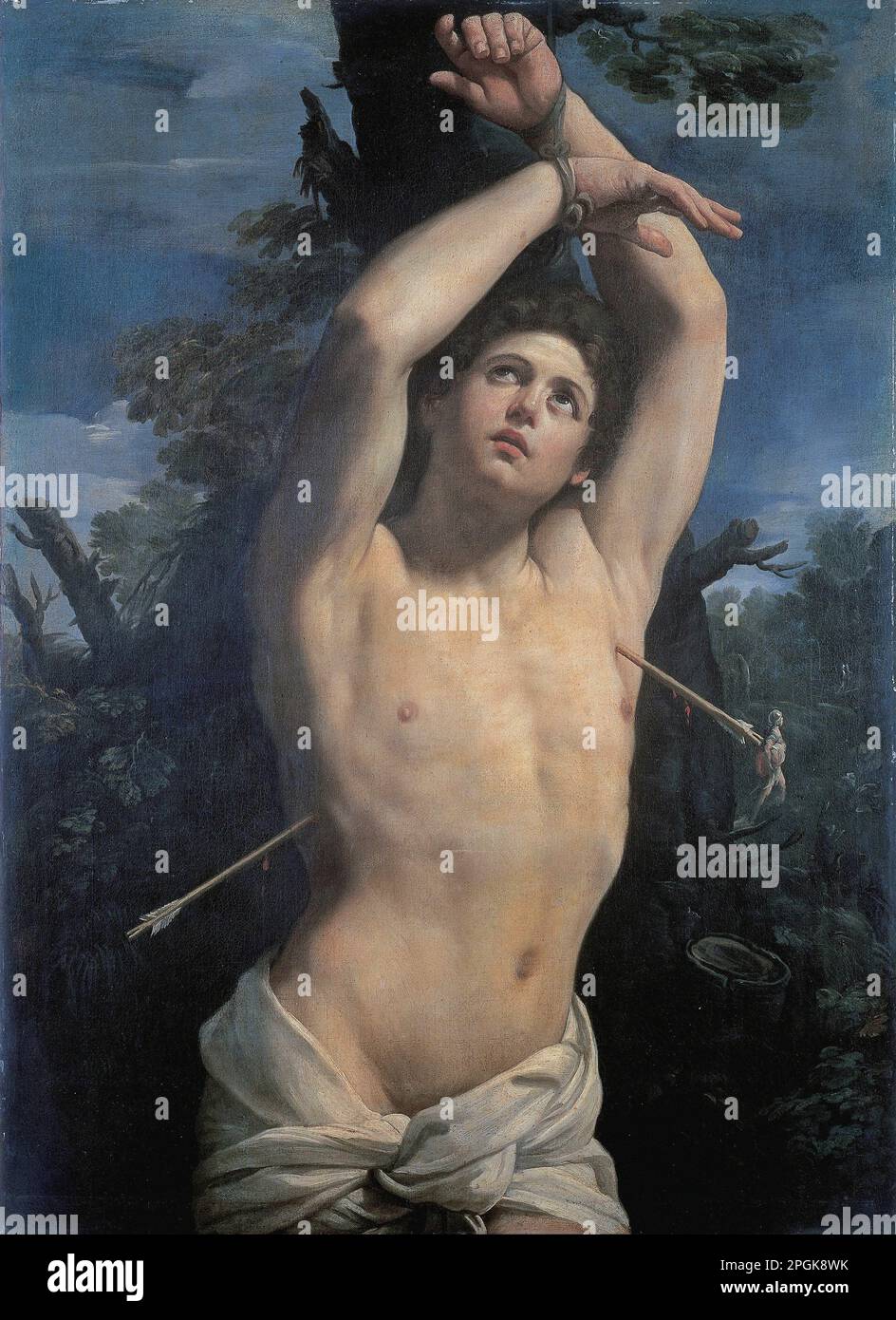 Saint Sebastian Circa 1615 by  Guido Reni Stock Photo