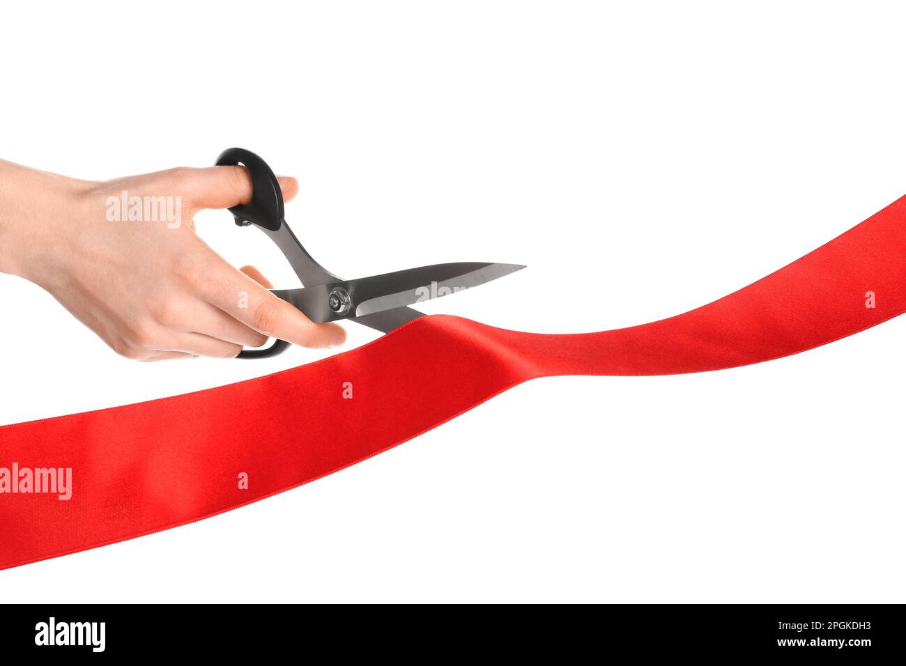 Person cutting red ribbon adult man hi-res stock photography and images ...