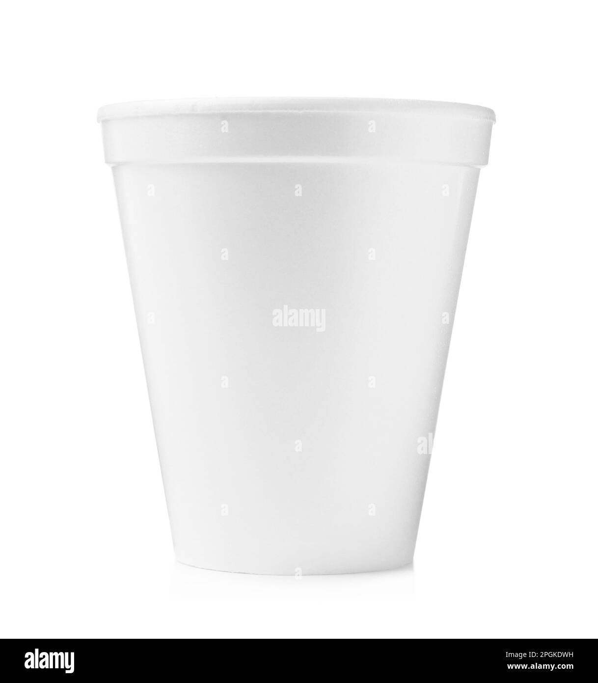 One clean styrofoam cup isolated on white Stock Photo Alamy
