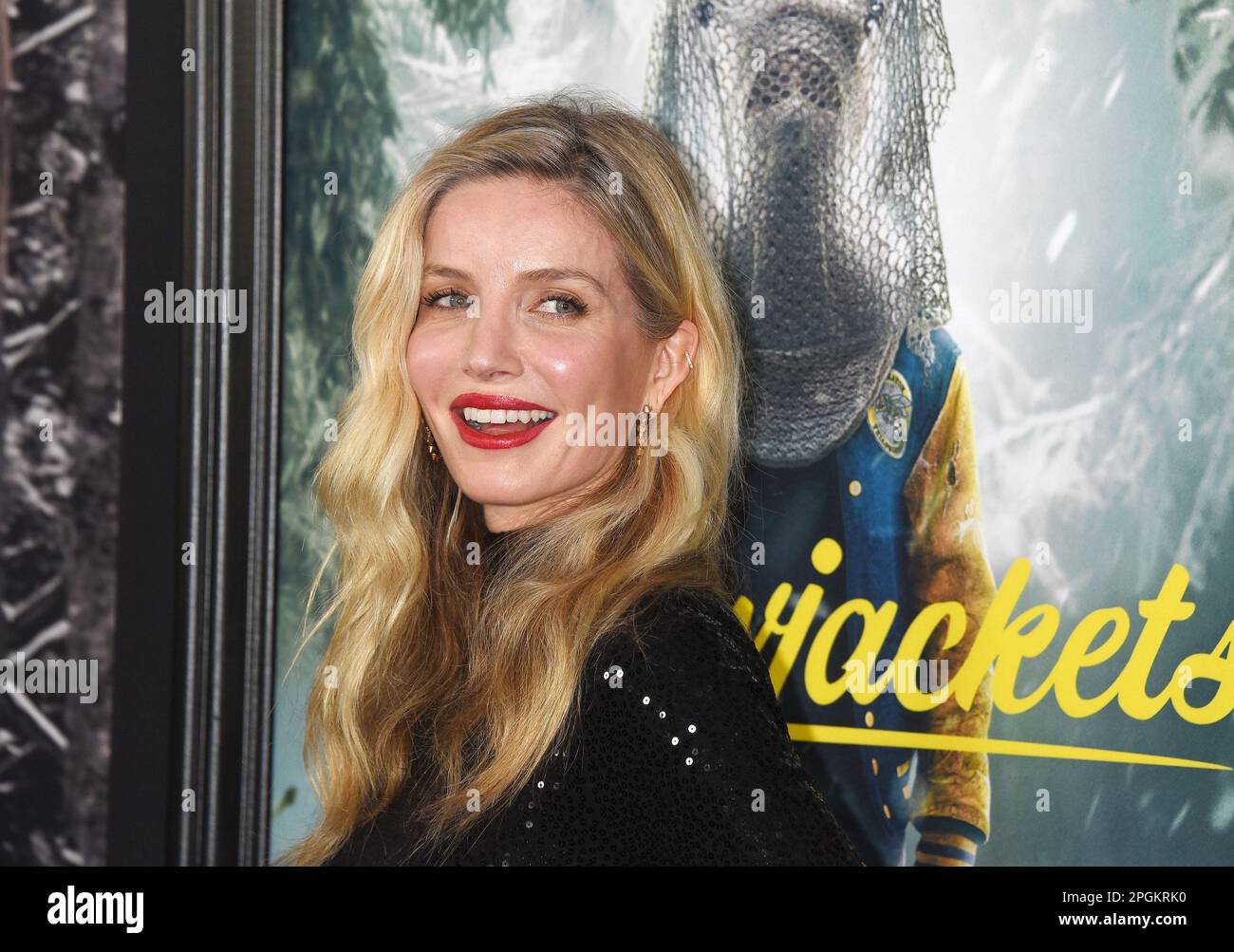 Annabelle Wallis arriving to Showtime's "Yellowjackets" Season 2 World