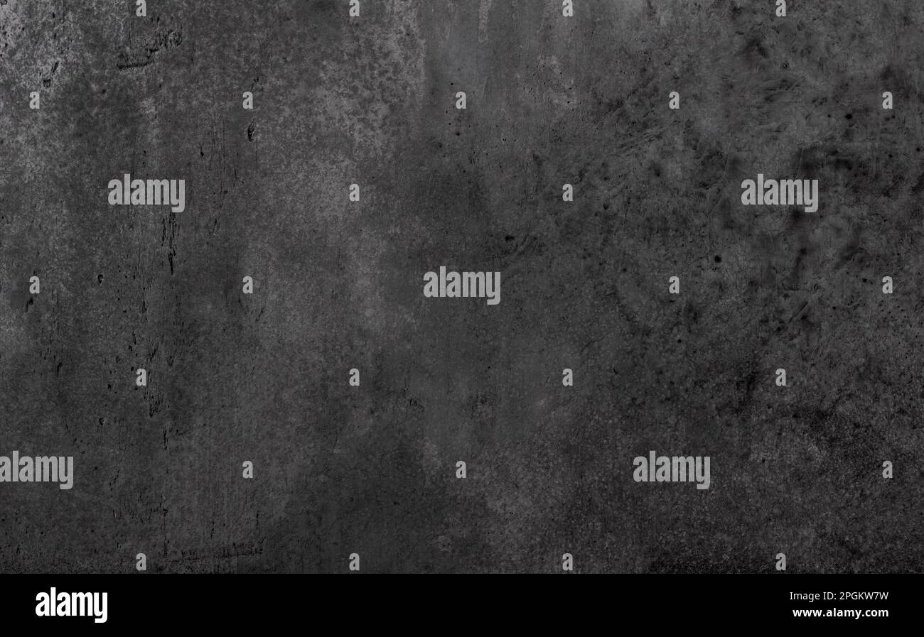 Dark gray concrete background or texture, wall or floor, top view Stock Photo