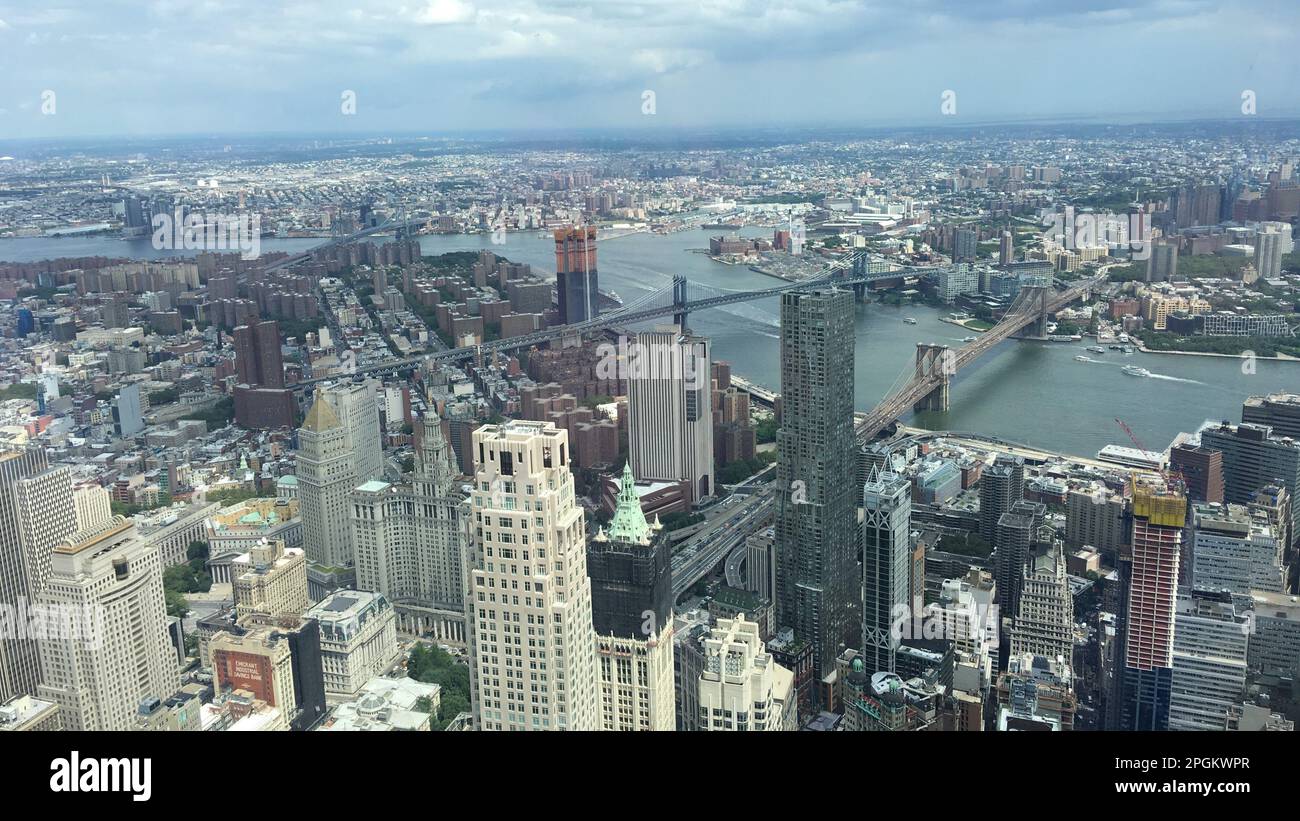 An aerial view of a bustling metropolis, New York Stock Photo - Alamy