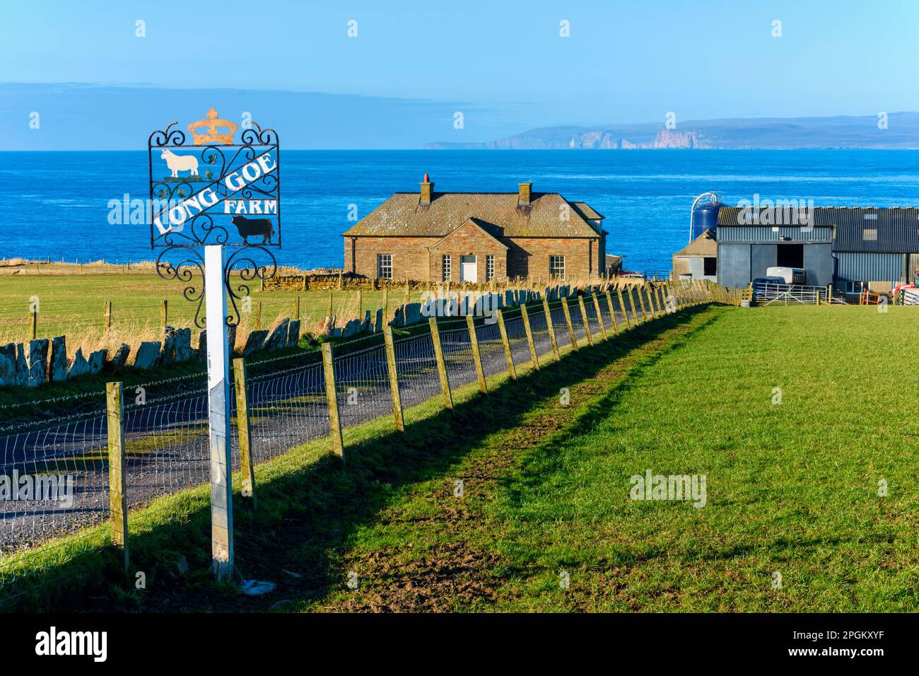 The island of Hoy, Orkney, over the Pentland Firth, from Long Goe Farm