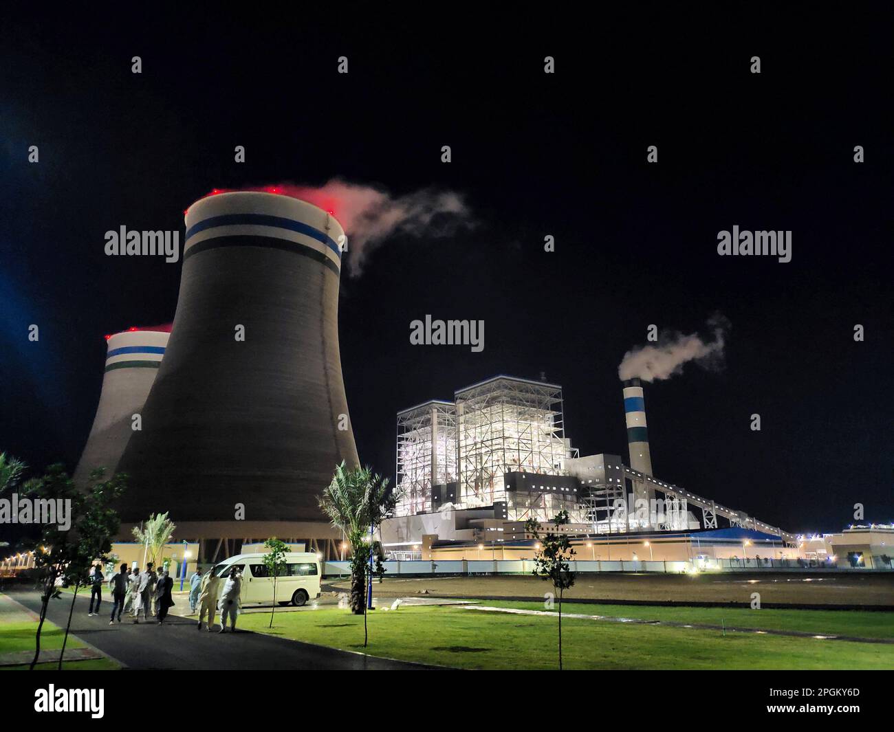 230323 THARPARKAR March 23 - 230323 Tharparkar March 23 2023 Xinhua This Photo Taken On March 21 2023 Shows The View Of Thar Coal Block I Coal Electricity Integration Project In Sindh Province Pakistan Pakistani Prime Minister Shahbaz Sharif Here On Wednesday Formally Inaugurated The Thar Coal Block I Coal Electricity Integration Project An Energy Cooperation Project Under The Framework Of The China Pakistan Economic Corridor Cpec The Plant Which Was Officially Put Into Commercial Operation In Early February Has Two 660 Megawatt High Parameter Coal Fired Generating Units Supported By An Annual Outp 2PGKY6D 