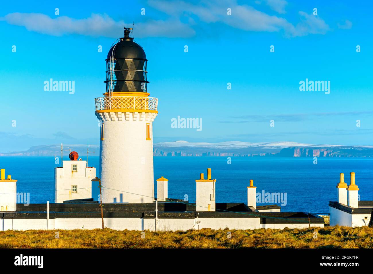 The lighthouse at Head, most northerly point of the British