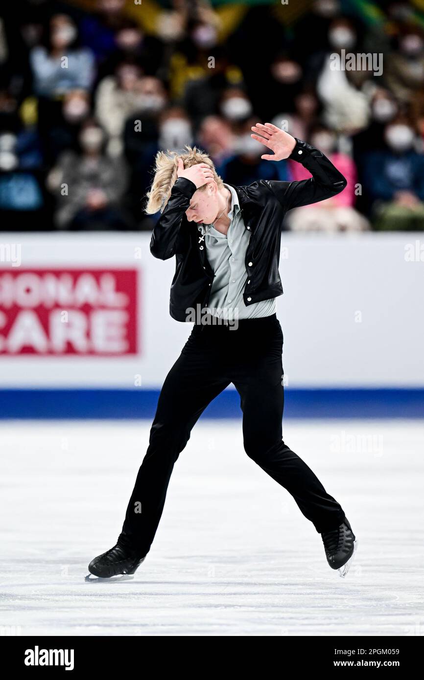 Andreas NORDEBACK (SWE), during Men Short Program, at the ISU World Figure Skating Championships 2023, at