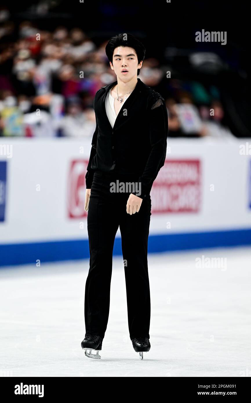 Junhwan CHA KOR during Men Short Program at the ISU World