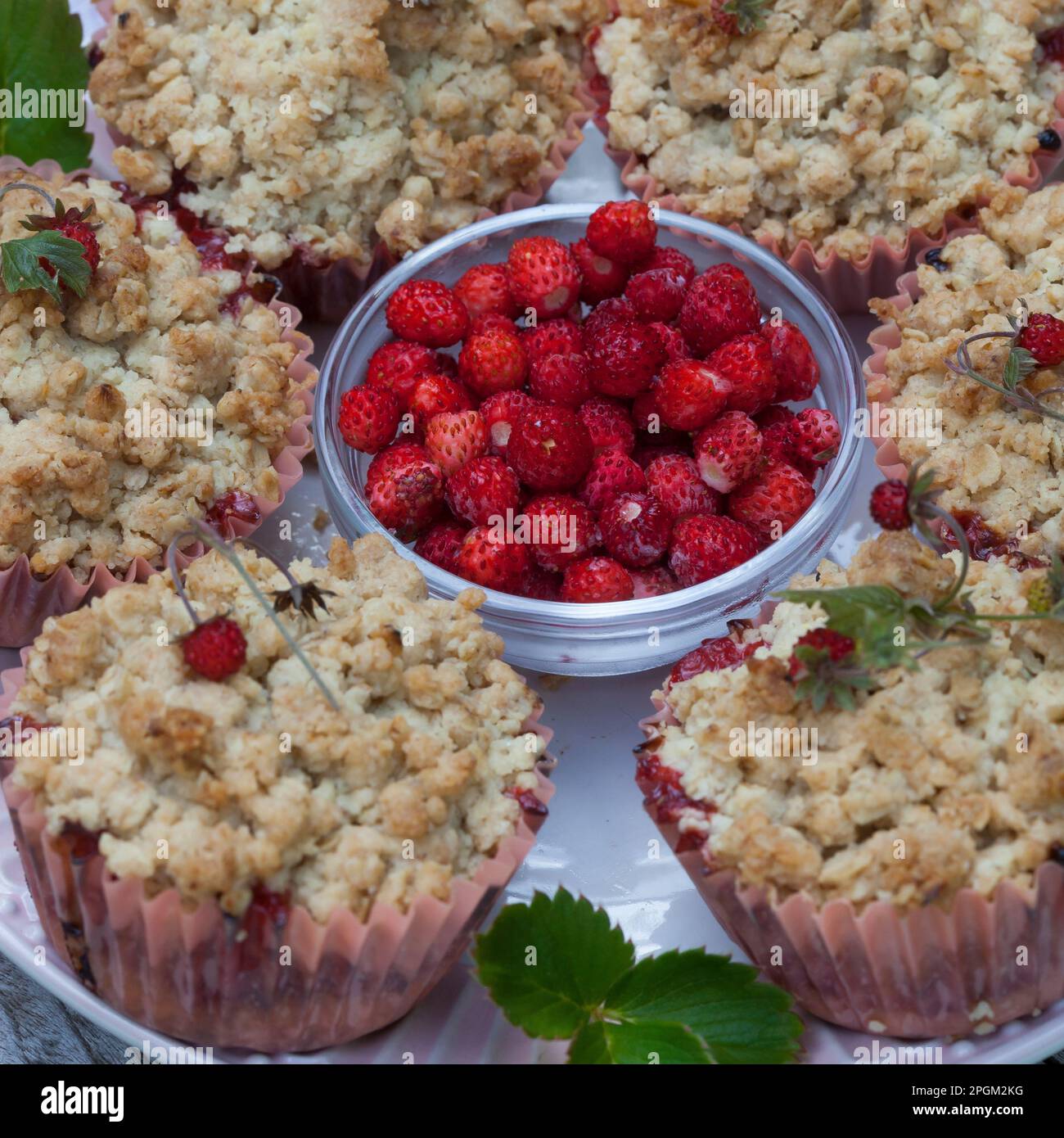 Erdbeer-Crumble, Wald-Erdbeer-Crumble, Walderdbeer-Crumble, Crumble mit ... Erdbeer-Crumble, Wald-Erdbeer-Crumble, Walderdbeer-Crumble, Crumble mit ...