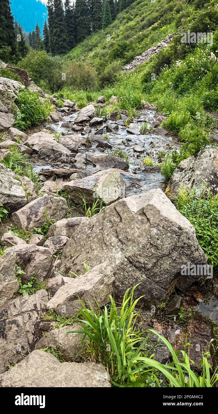 High waterfall among rocks hi-res stock photography and images - Alamy