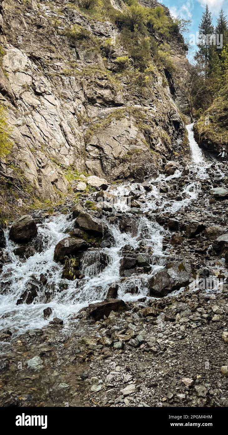 Waterfall among rocks no people hi-res stock photography and images - Alamy