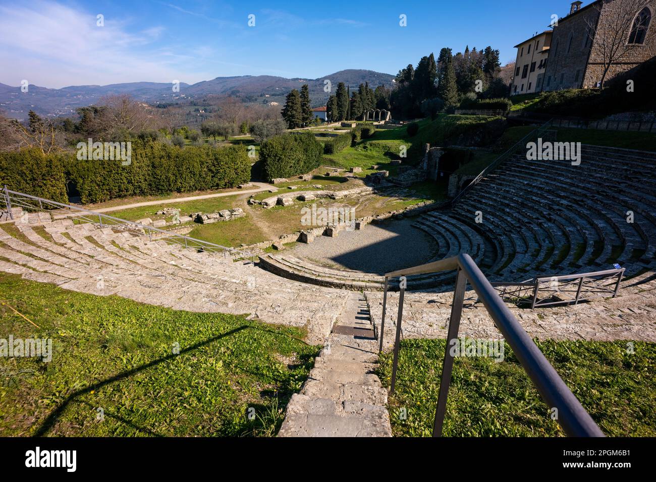 Roman Theatre At Fiesole Originally An Etruscan Town That Overlooks roman-theatre-at-fiesole-originally-an-etruscan-town-that-overlooks