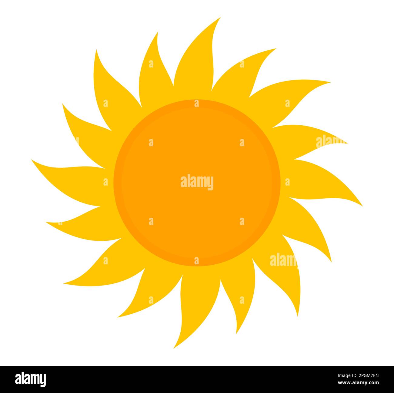 Sun icon symbol. Vector illustration Stock Vector Image & Art - Alamy
