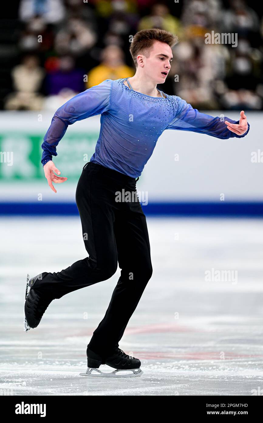 Vladimir LITVINTSEV (AZE), during Men Short Program, at the ISU World Figure Skating