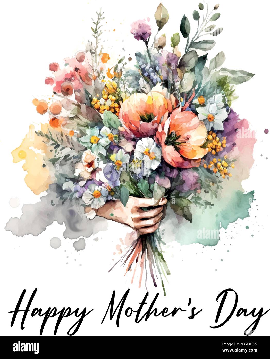 Breathtaking Mothers Day Watercolour Capture for Your Screen