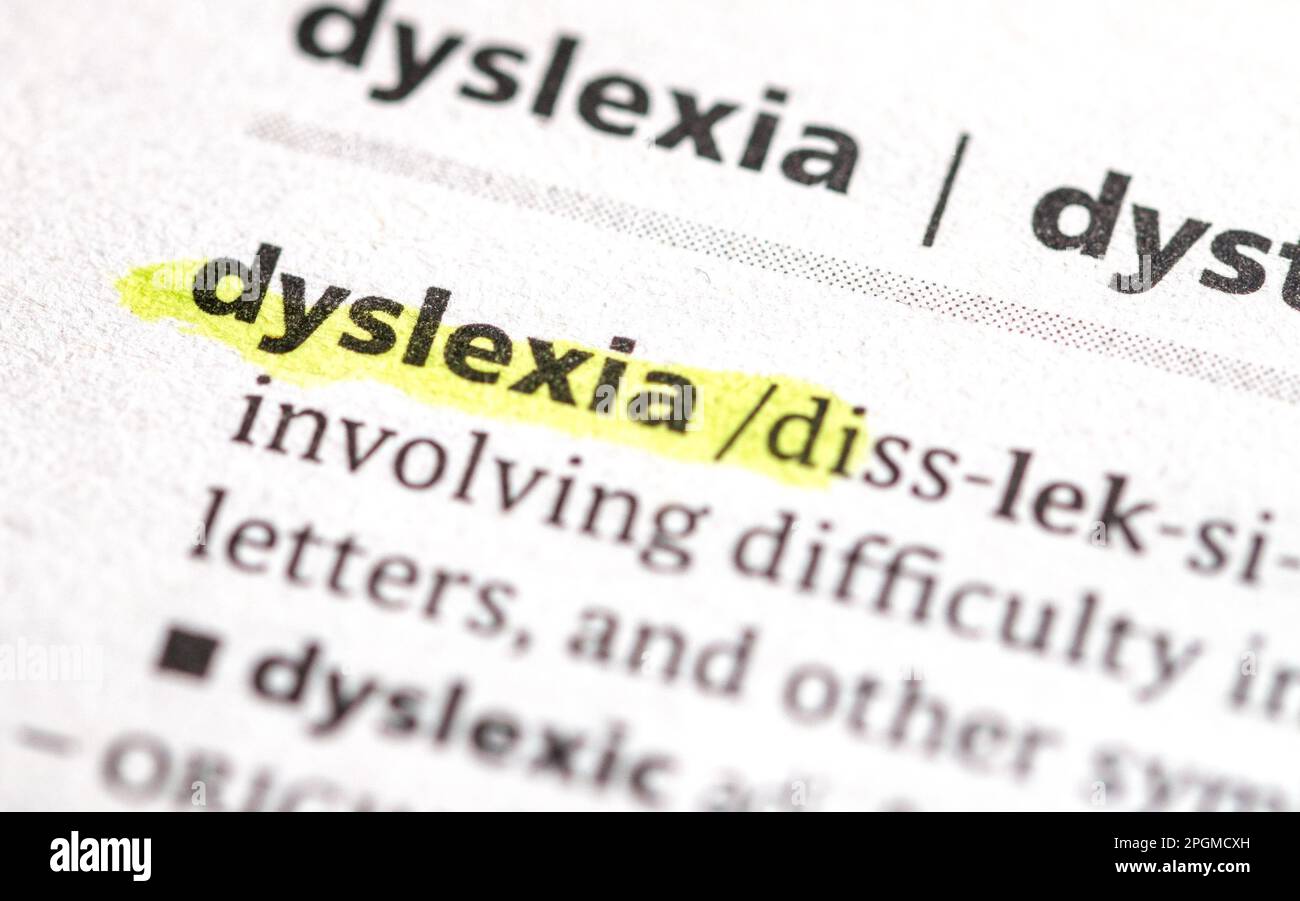 dyslexia Stock Photo