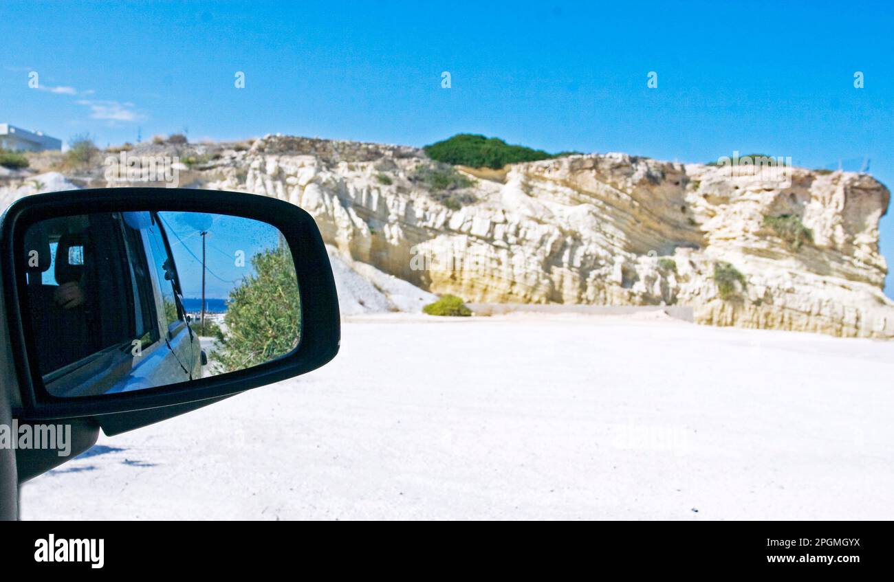 sand quarry windshield machine, blurry Stock Photo Alamy