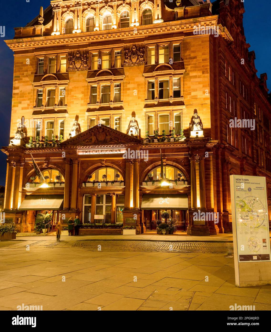 Waldorf Astoria Hotel at the east end of Princes Street used to be a