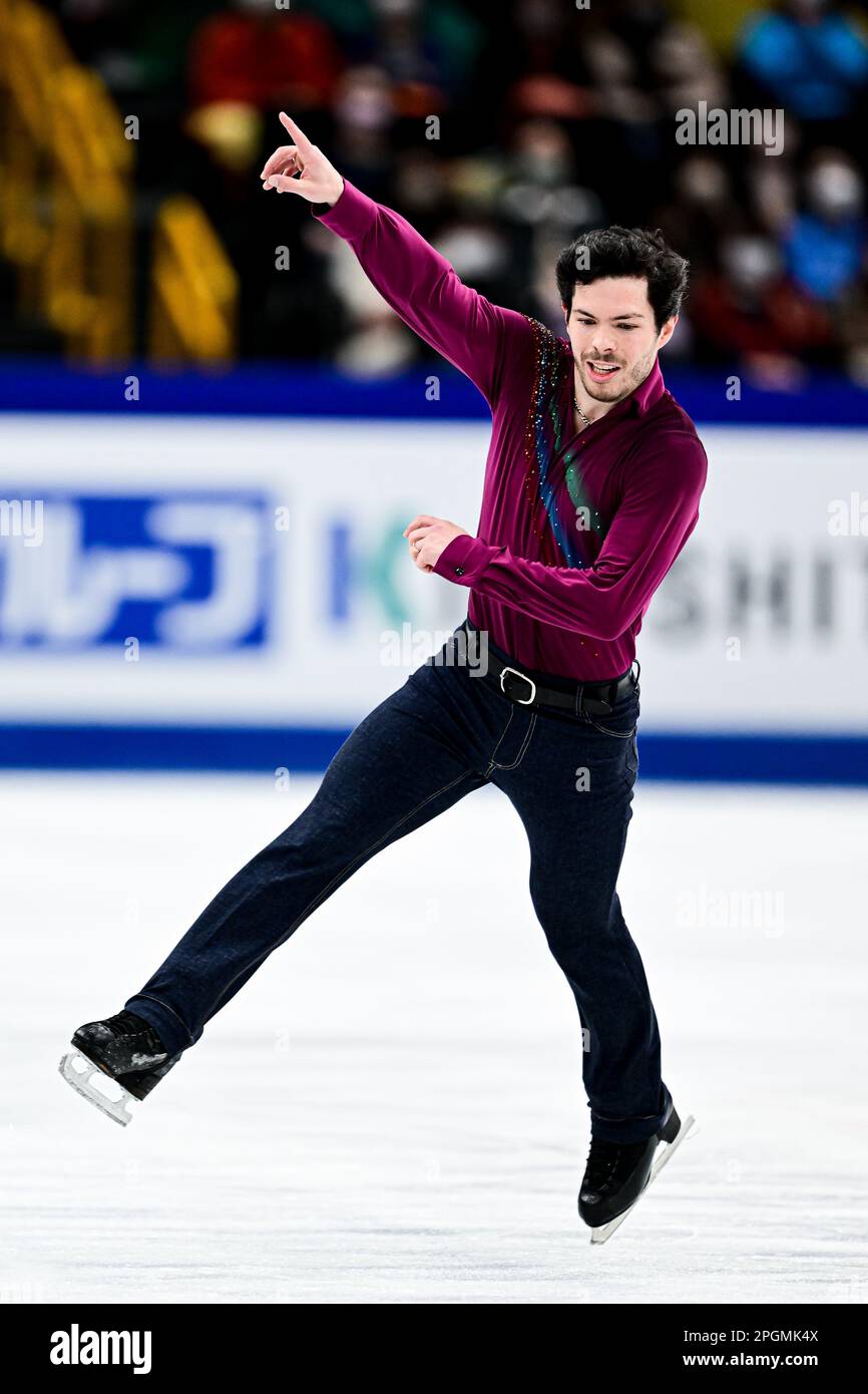 Keegan MESSING (CAN), during Men Short Program, at the ISU World Figure