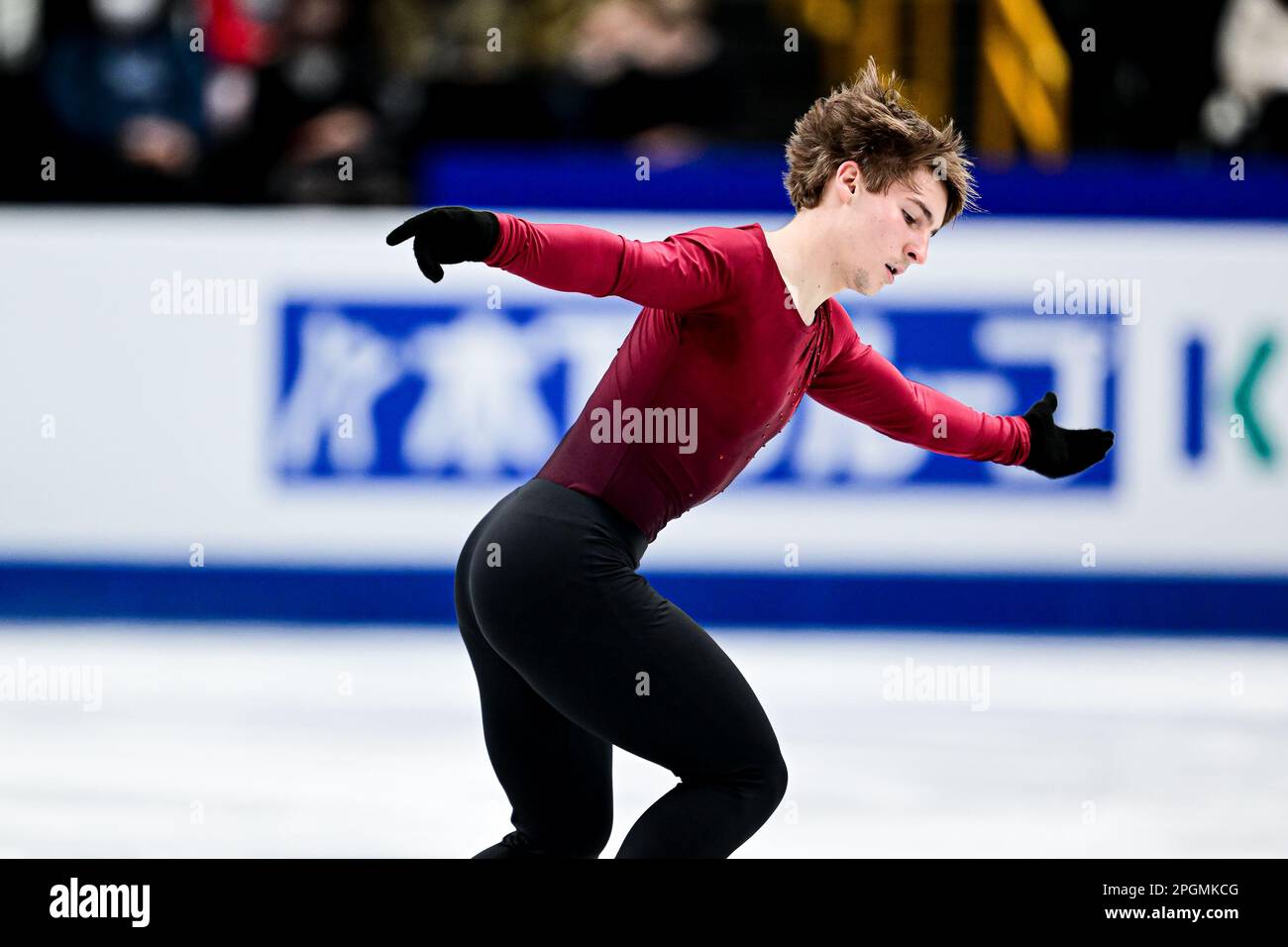 Andrew (USA), during Men Short Program, at the ISU World