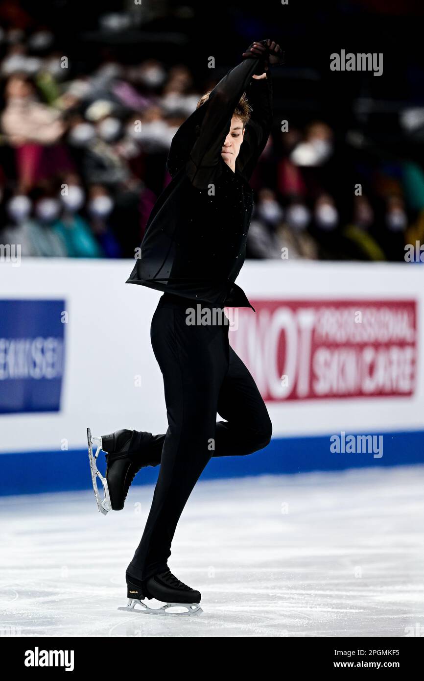 RESHTENKO (CZE), during Men Short Program, at the ISU World Figure Skating Championships