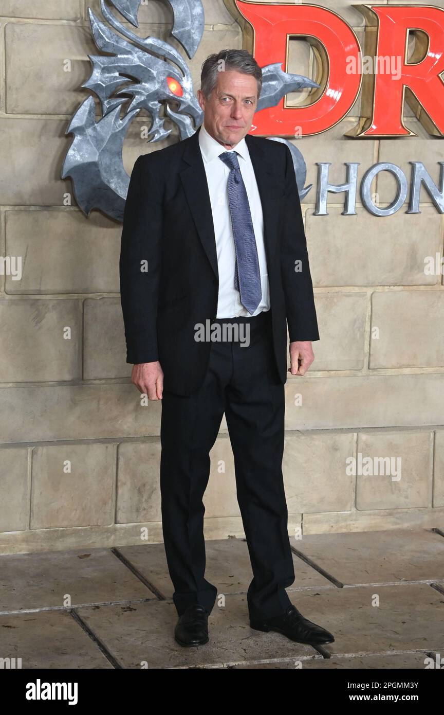 Hugh Grant attends UK Premiere of Dungeons & Dragons: Honor Among Thieves, London, UK. Photo taken on the 23 March 2023. Credit: See Li/Picture Capital/Alamy Live News Stock Photo