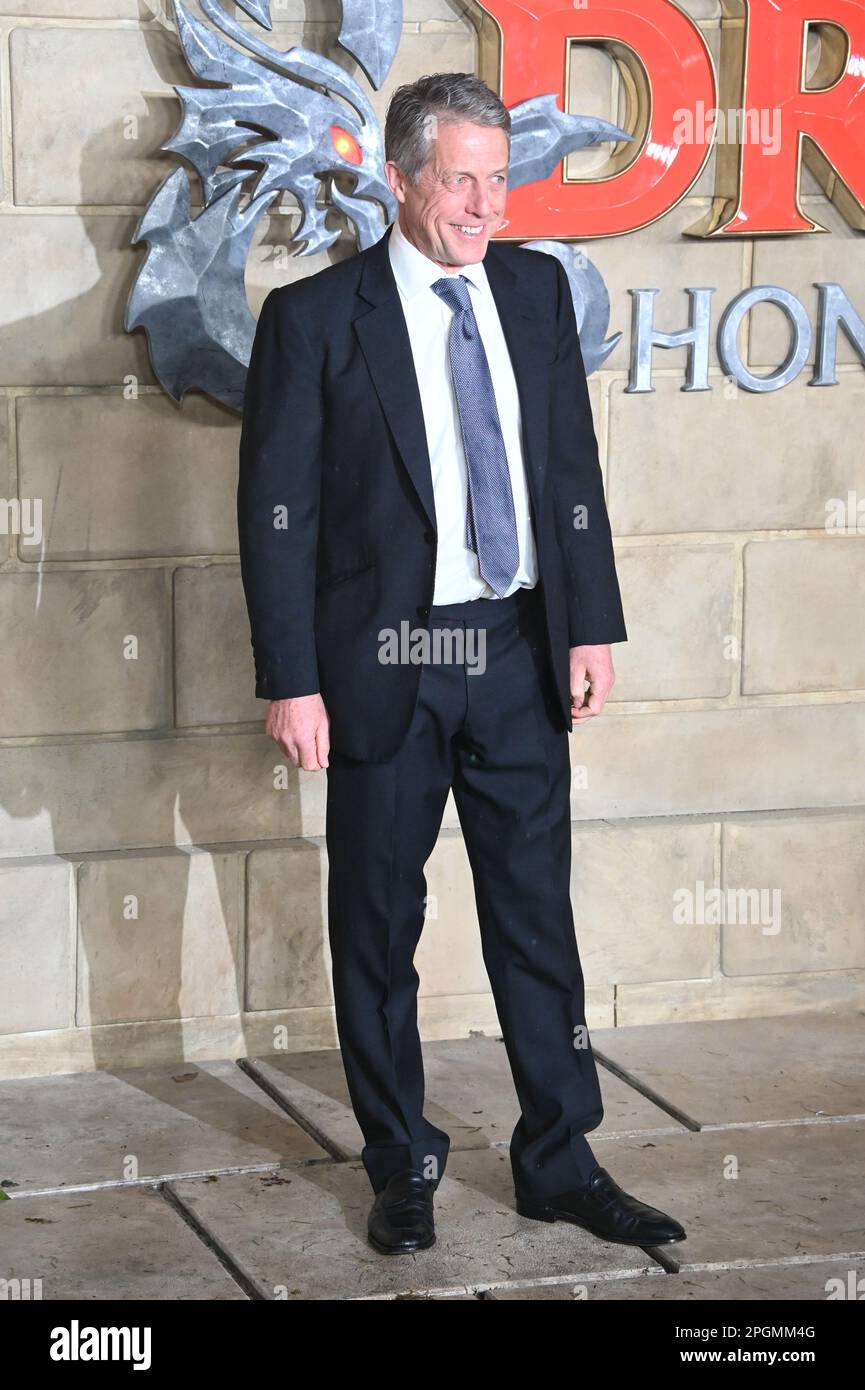 Hugh Grant attends UK Premiere of Dungeons & Dragons: Honor Among Thieves, London, UK. Photo taken on the 23 March 2023. Credit: See Li/Picture Capital/Alamy Live News Stock Photo