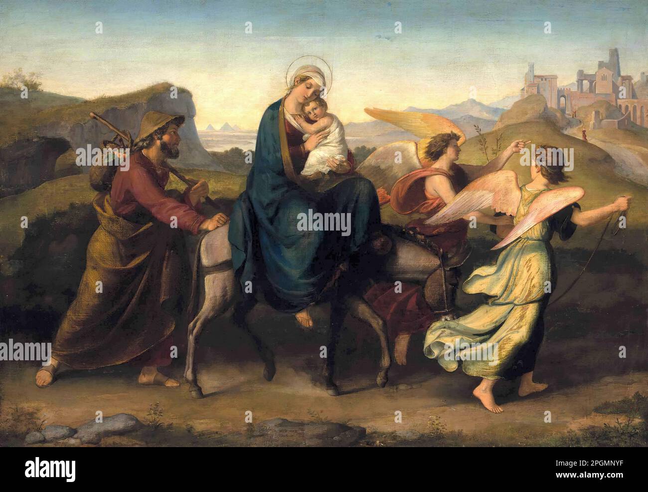 Wittmer Johann Michael the Flight into Egypt German School 19th