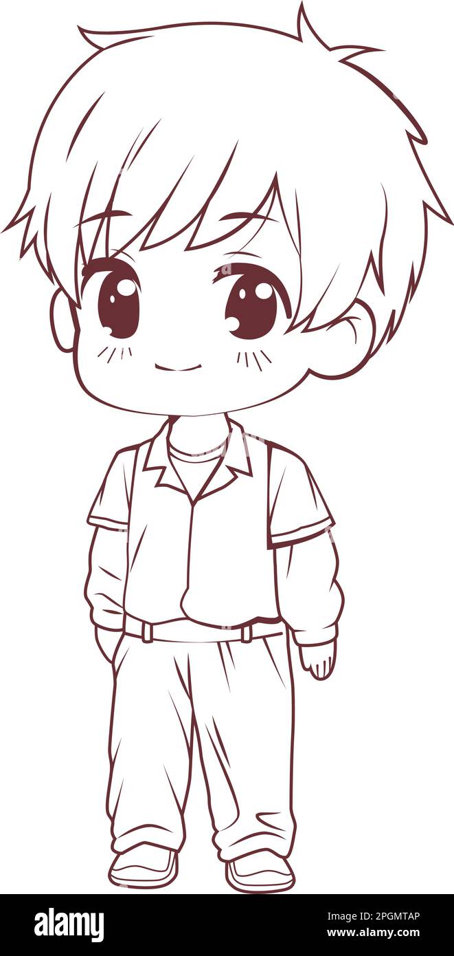 chibi boy drawing easy