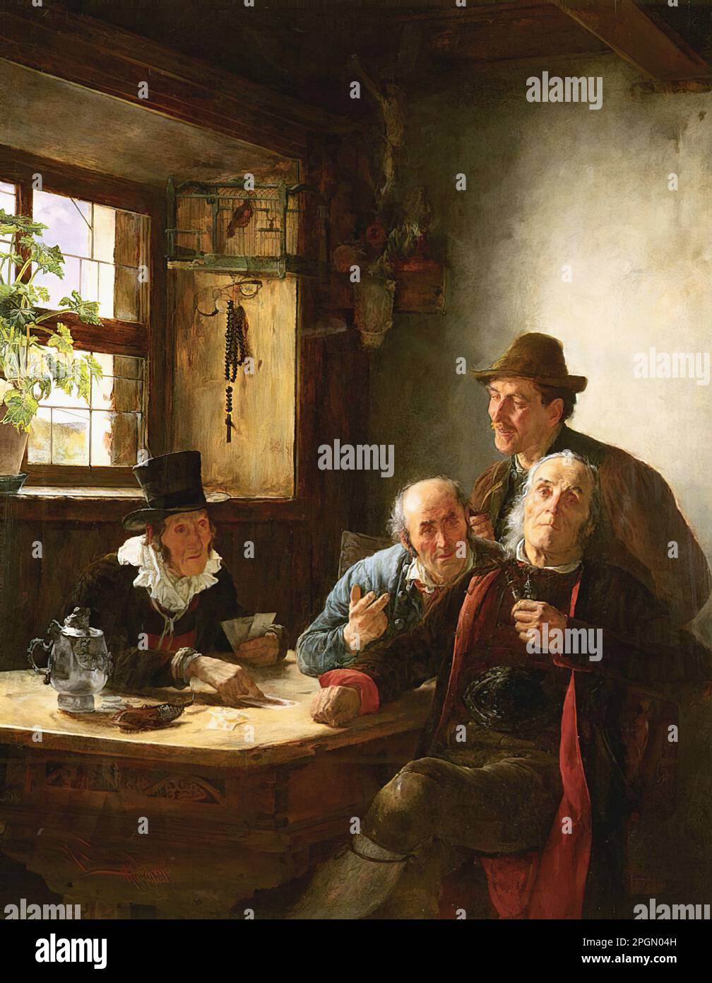 Spring Alfons the Fortune Teller German School 19th Century