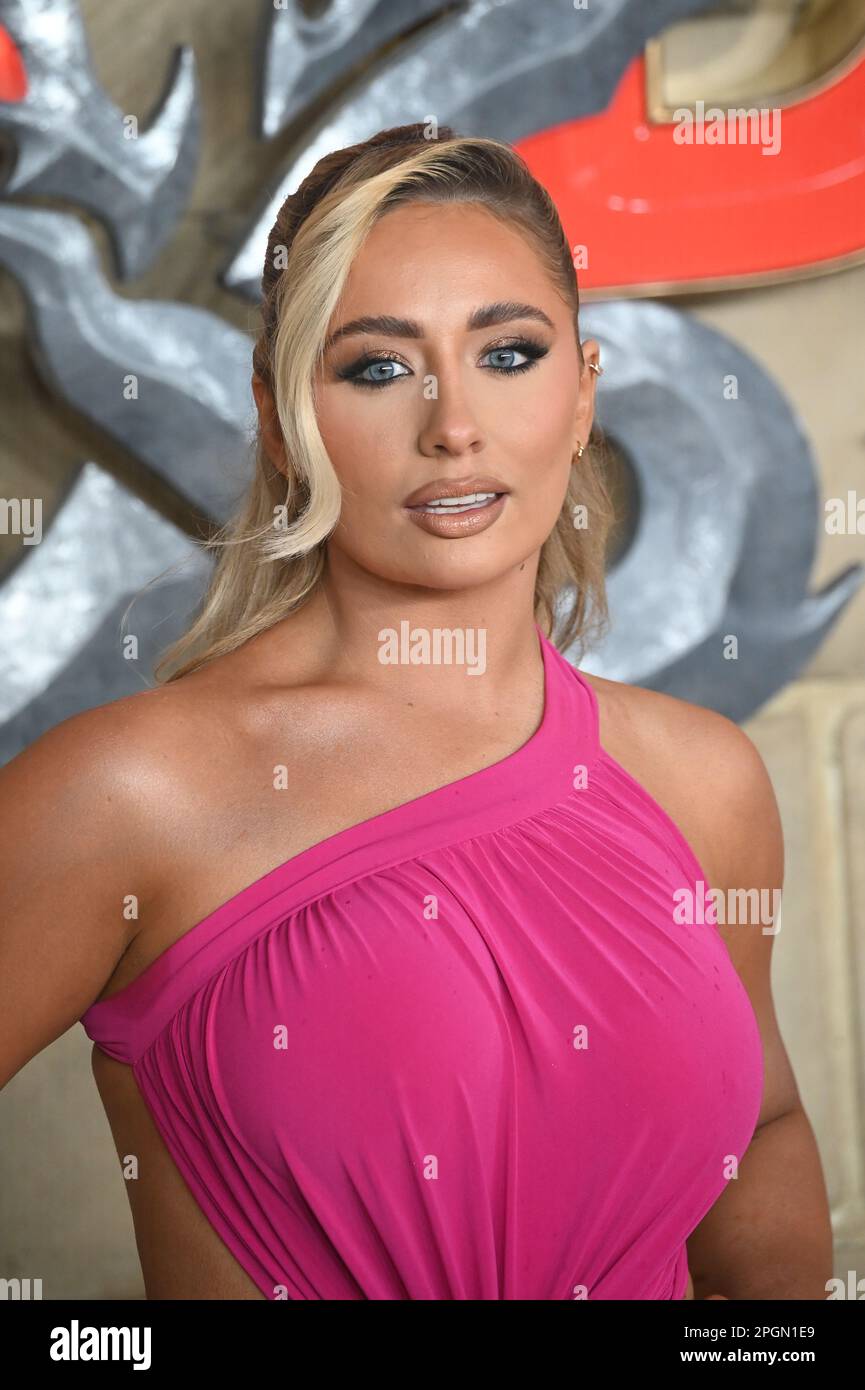 Saffron Barker attends UK Premiere of Dungeons & Dragons Honor Among