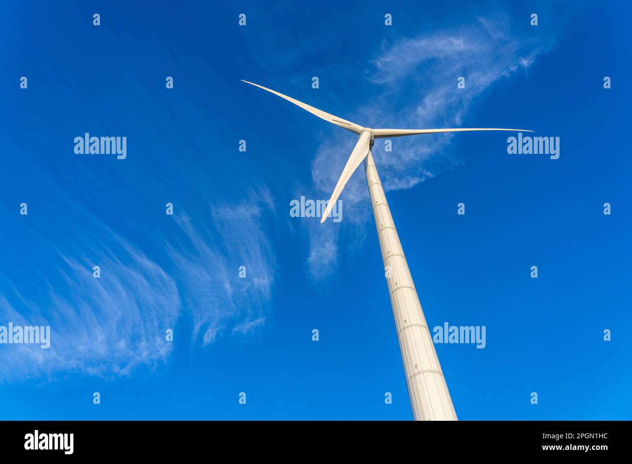 Wind turbine, wind power station Stock Photo