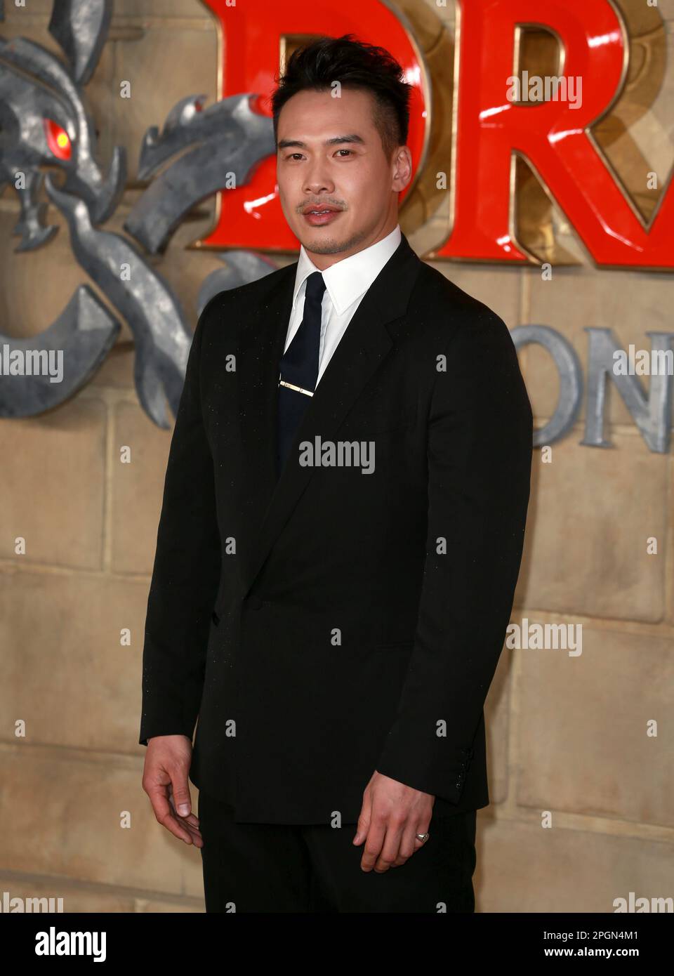 Jason Wong attends the UK Premiere of 'Dungeons & Dragons - Honour Among Thieves' at Cineworld Leicester Square in London, England. Stock Photo