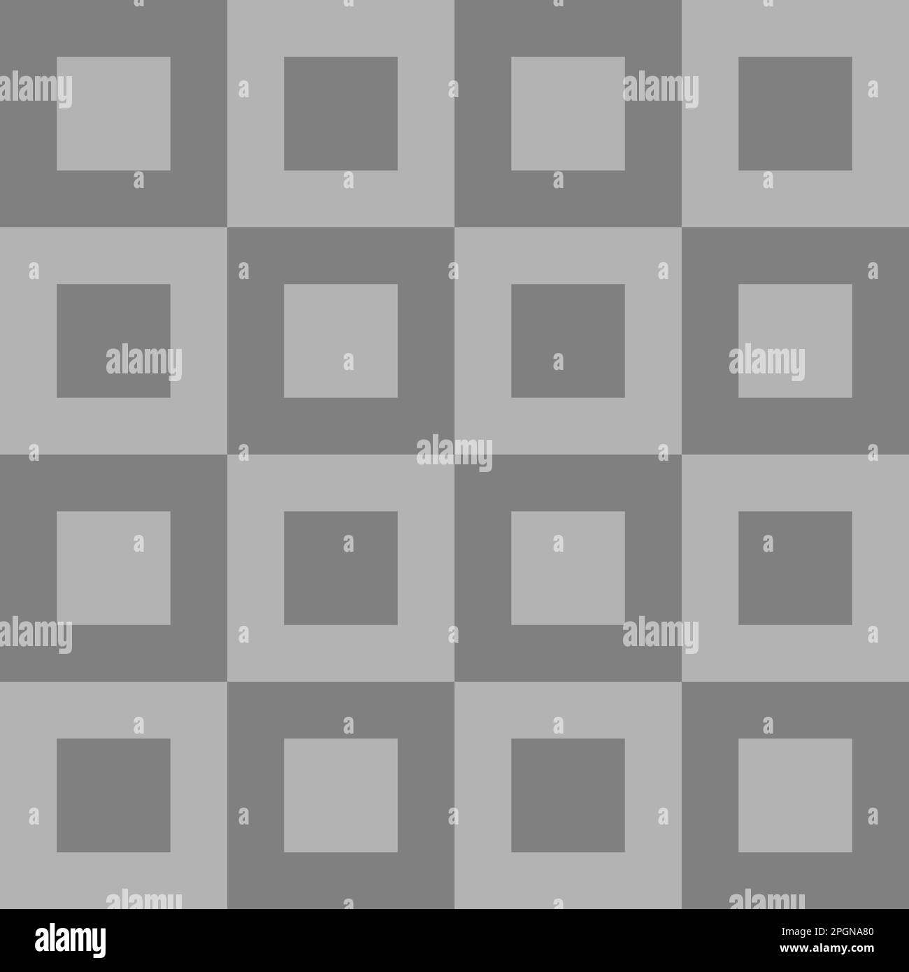 Seamless vector graphic of squares in two shades of grey forming a geometric pattern. Stock Vector