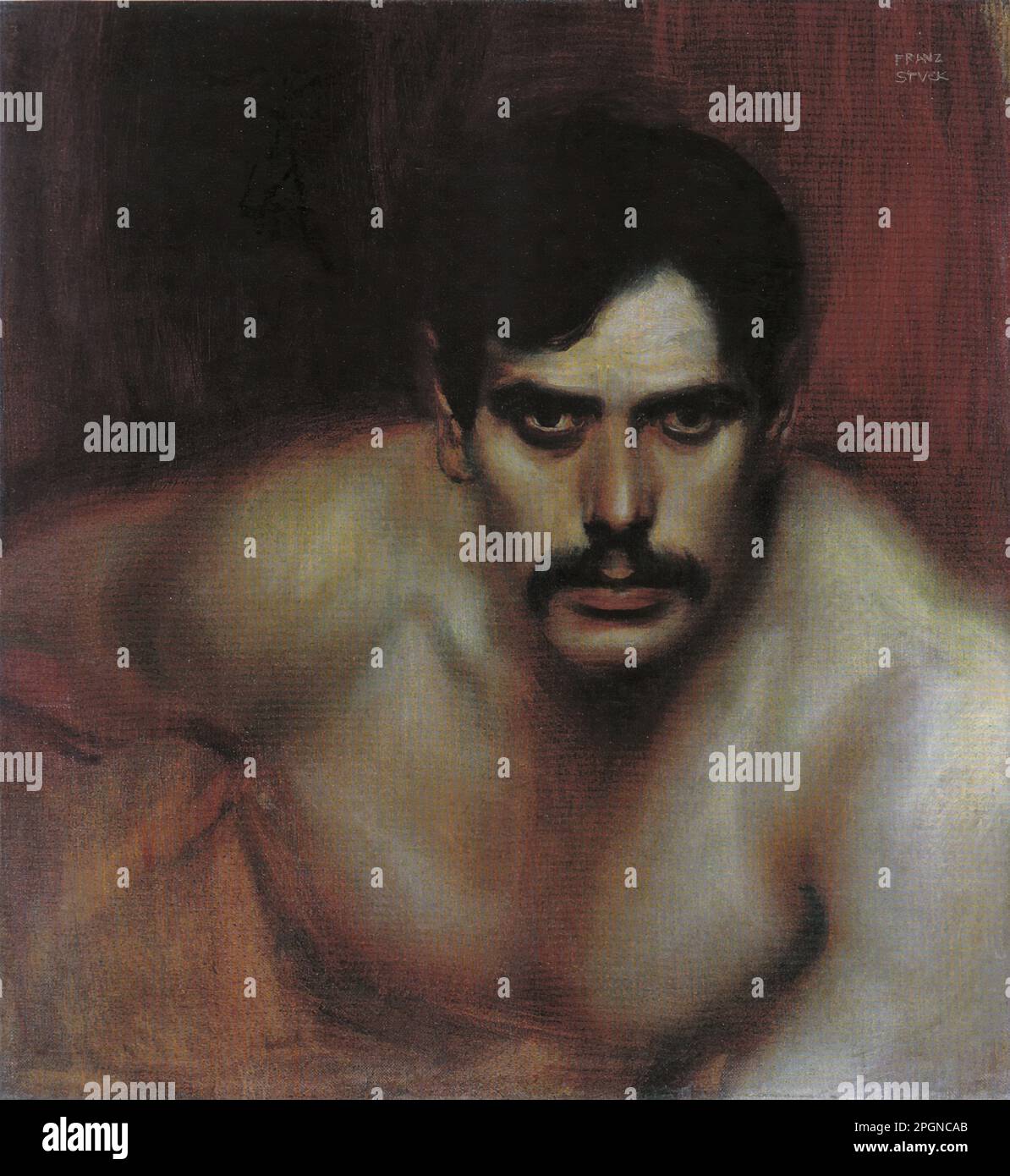 Stuck Franz Von - The Evil Conscience (Study) - German School - 19th ...